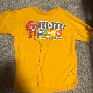 M&M'S Racing Graphic Tee in Bright Yellow with Red Character